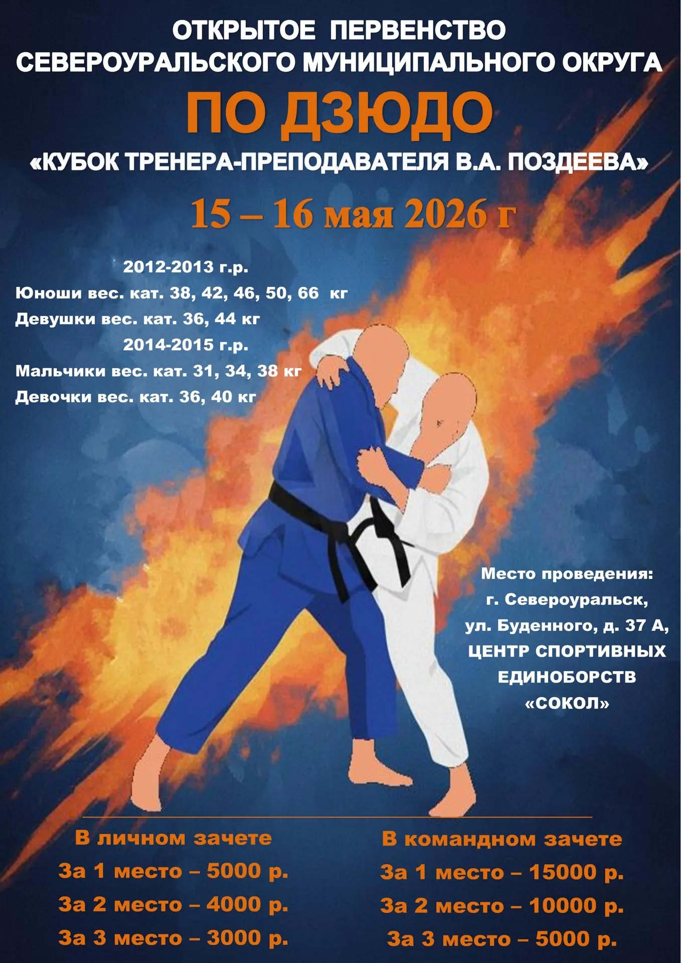 🥋 Открытое первенство «Кубок тренера‑преподавателя В. А. Поздеева»: наши дзюдоисты — в числе призёр