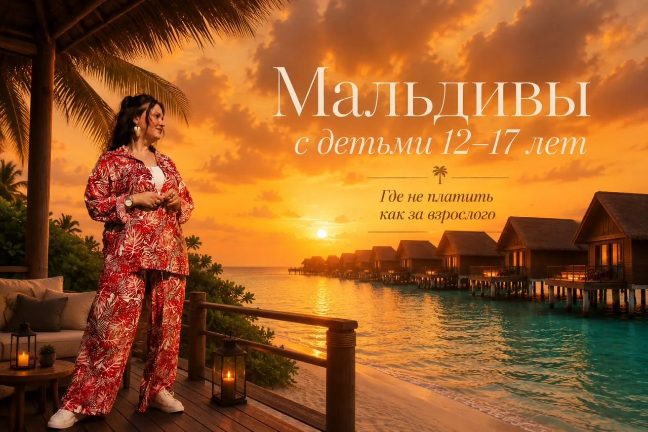 🪸 Вашему ребёнку 14 — и Мальдивы внезапно стали в два раза дороже? Сейчас объясню, как...