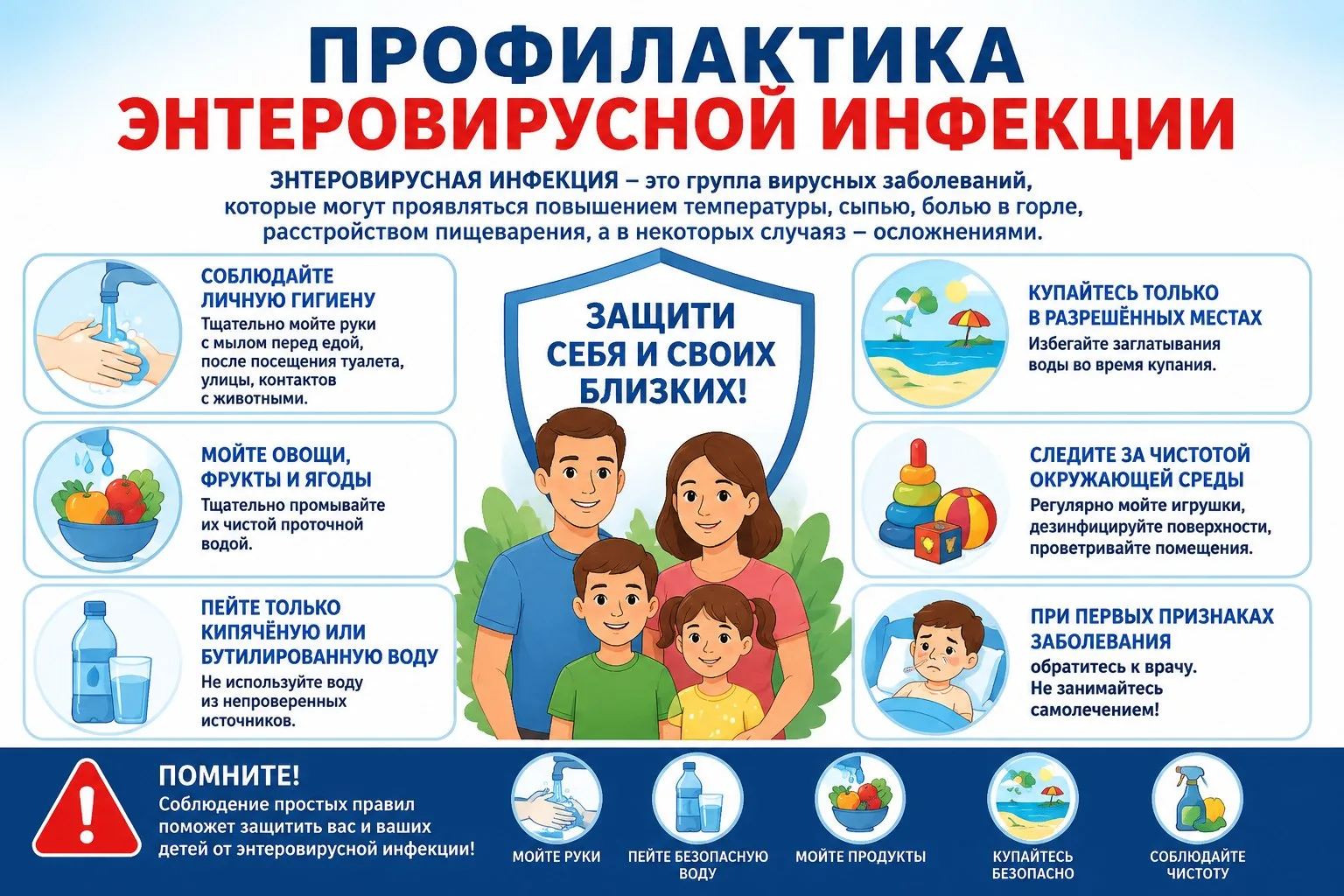 ⚠️ ВНИМАНИЕ ЭНТЕРОВИРУС ⚠️
Сезонный рост заболеваемости в Тюменской области.

Уважаемые родители! Об