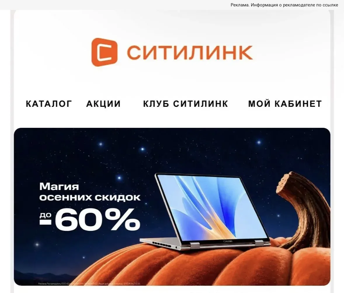 Скидки в Ситилинке