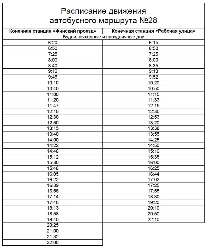 🚌 10 апреля произойдут изменения в расписании на автобусных маршрутах 28 и 32!