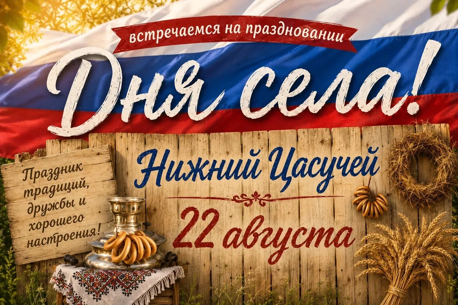 10:00 - СПОРТИВНЫЕ СОРЕВНОВАНИЯ (футбол, волейбол, городки)