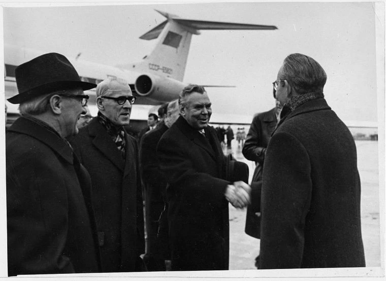 Визит на КАМАЗ 11 октября 1975 года делегации Германской Демократической Республики (ГД...