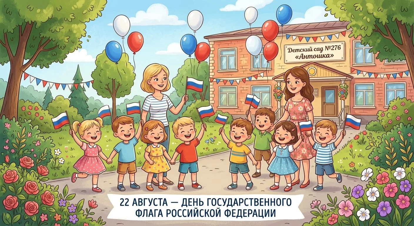 Дорогие друзья! Поздравляем вас с замечательным праздником — Днем Государственного флаг...