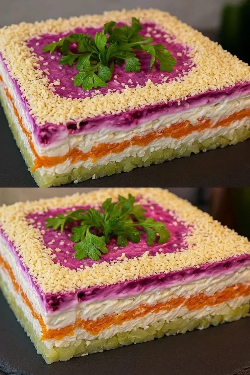 СЕЛЬДЬ ПОД ШУБОЙ 🥗   Классика, которую любят все! Сочный, нежный и идеально сбалансированный салат с