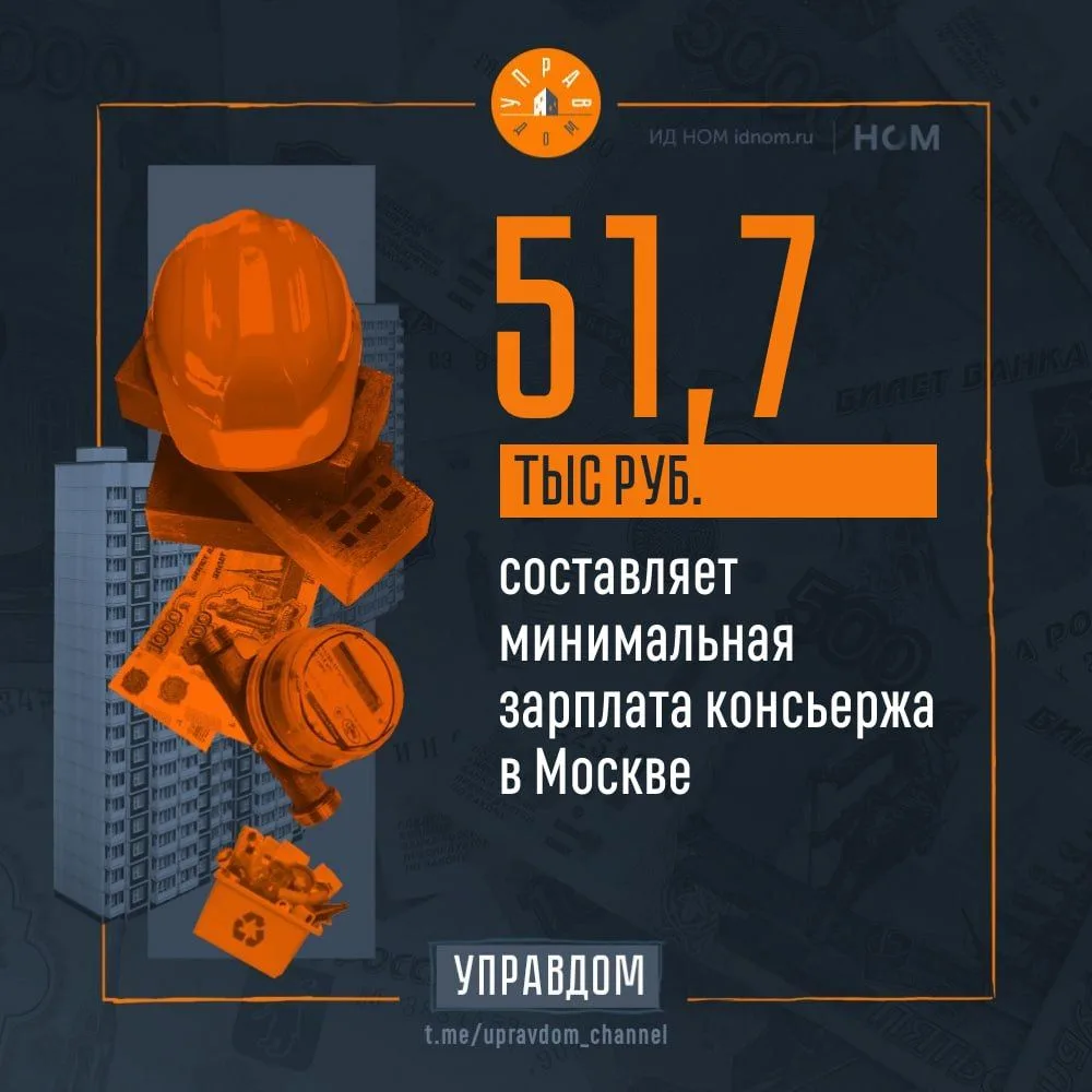 🔸По данным портала hh.ru, за год минимальная предлагаемая зарплата для консьержей в ст...