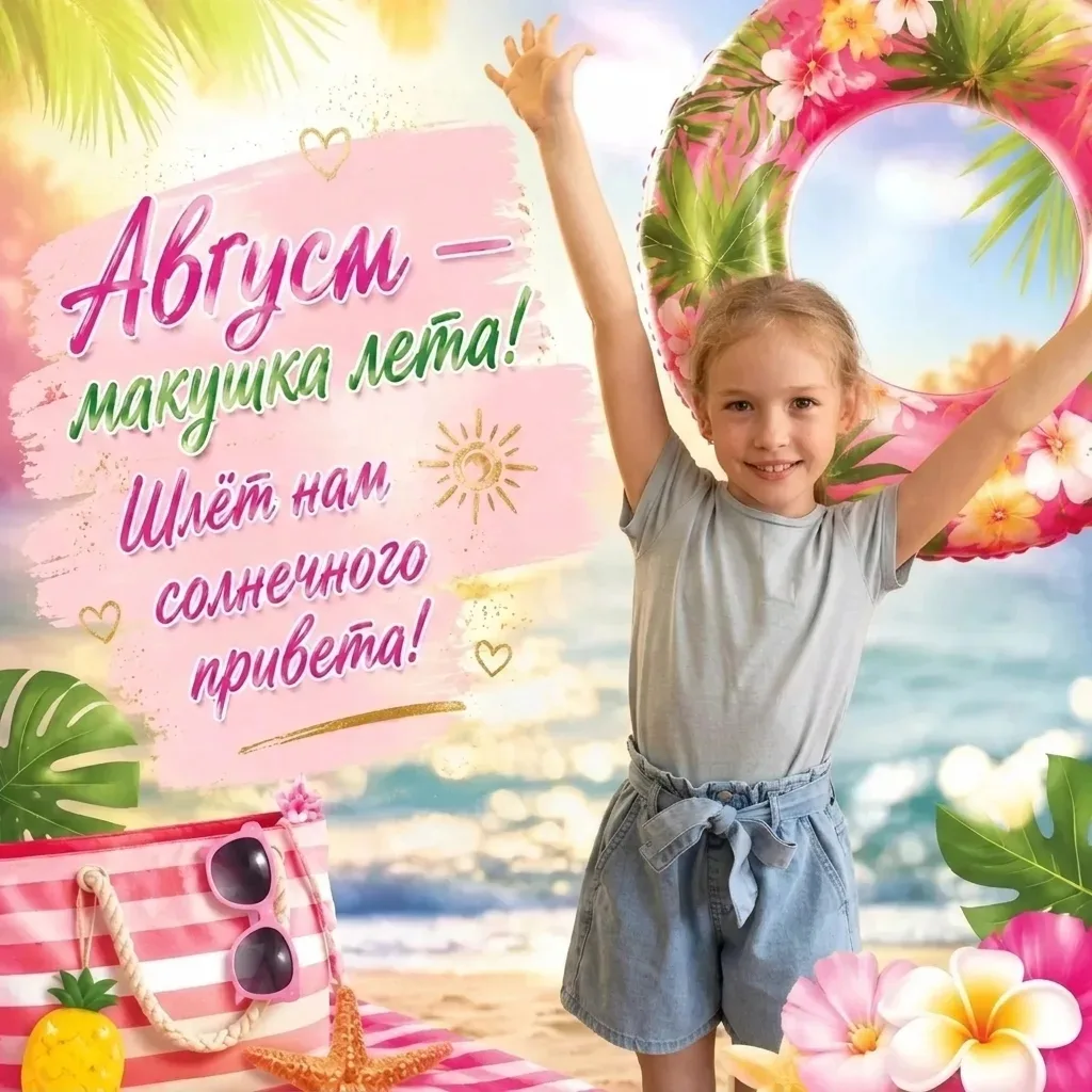 ☀️ Здравствуй, август!