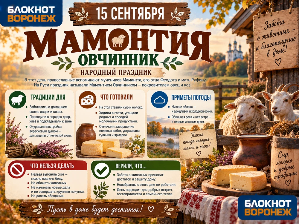 🌾 Сегодня отмечается День Мамонтия