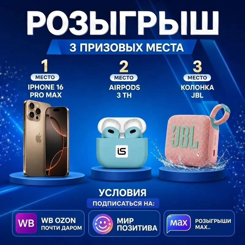🎁 🔥 ГРАНДИОЗНЫЙ РОЗЫГРЫШ ДЛЯ ВАС! 🔥