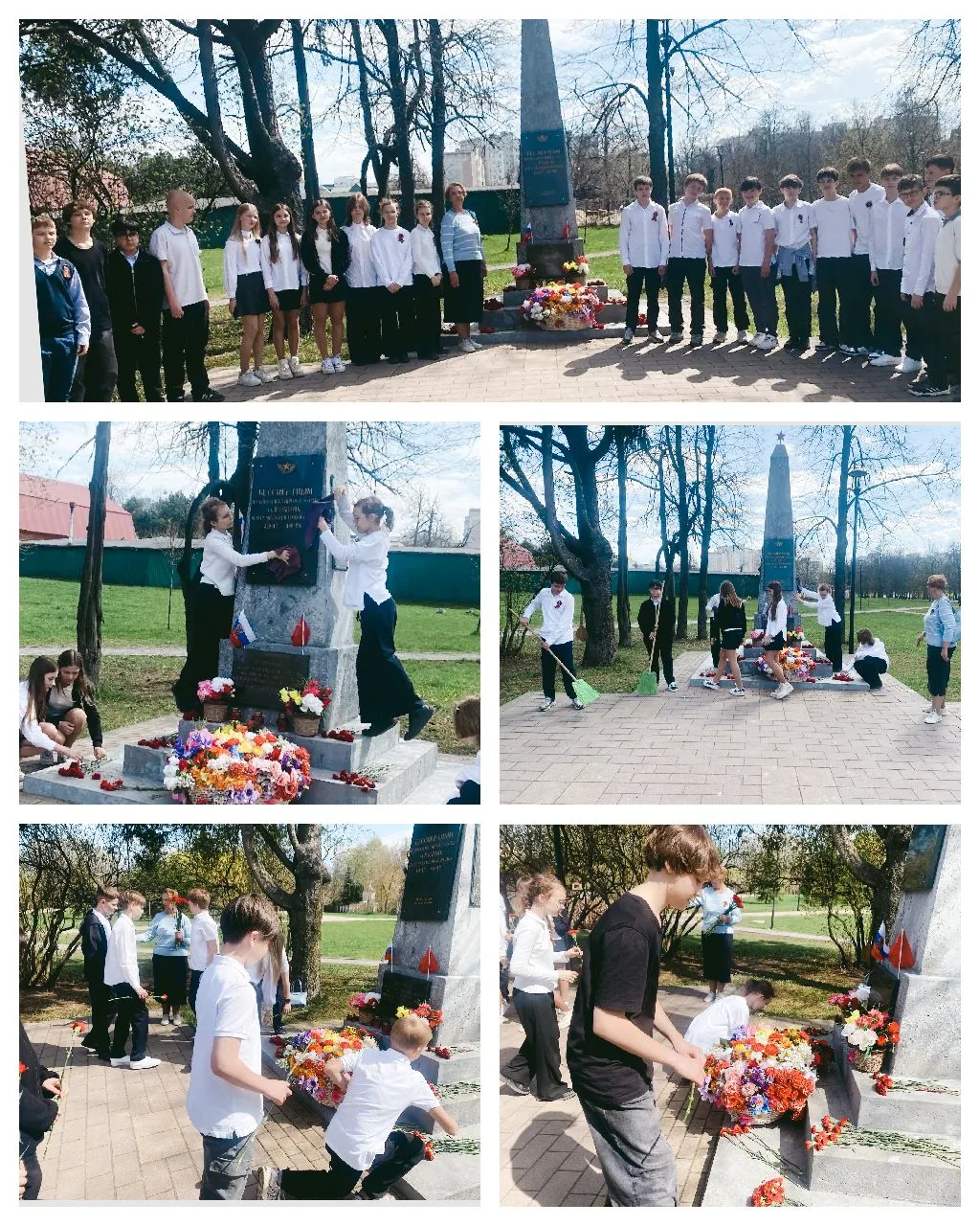 В преддверии 9 мая ученики 6 "Г" класса  приняли участие в общегородской патронатно-мемориальной акц
