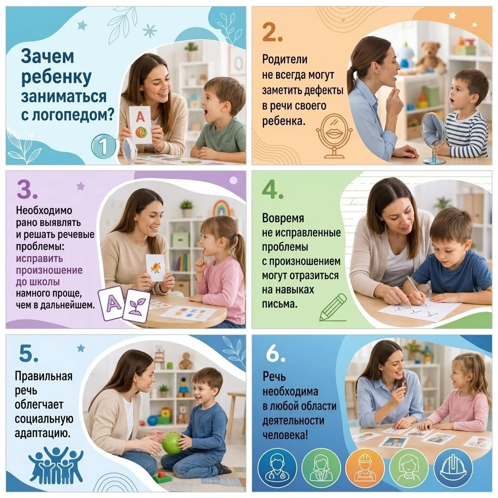 🗣️ Регулярные занятия с логопедом — это вклад в будущее вашего ребёнка. Специалист пом...