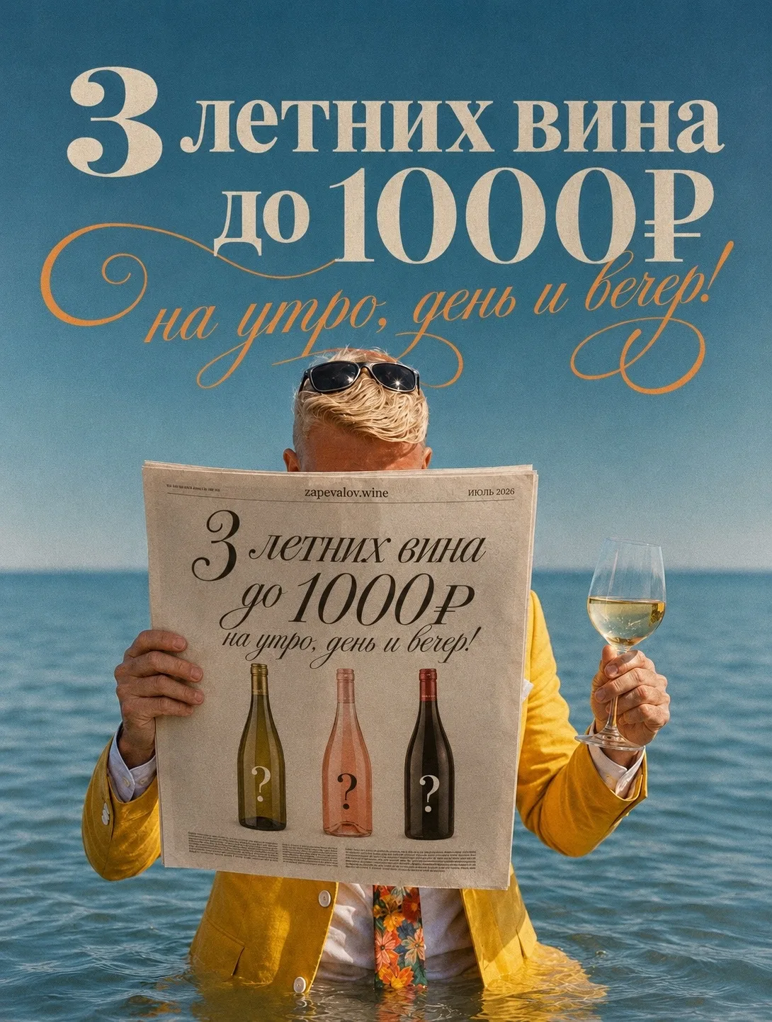 3 летних вина до 1000₽ на УТРО, ДЕНЬ и ВЕЧЕР!