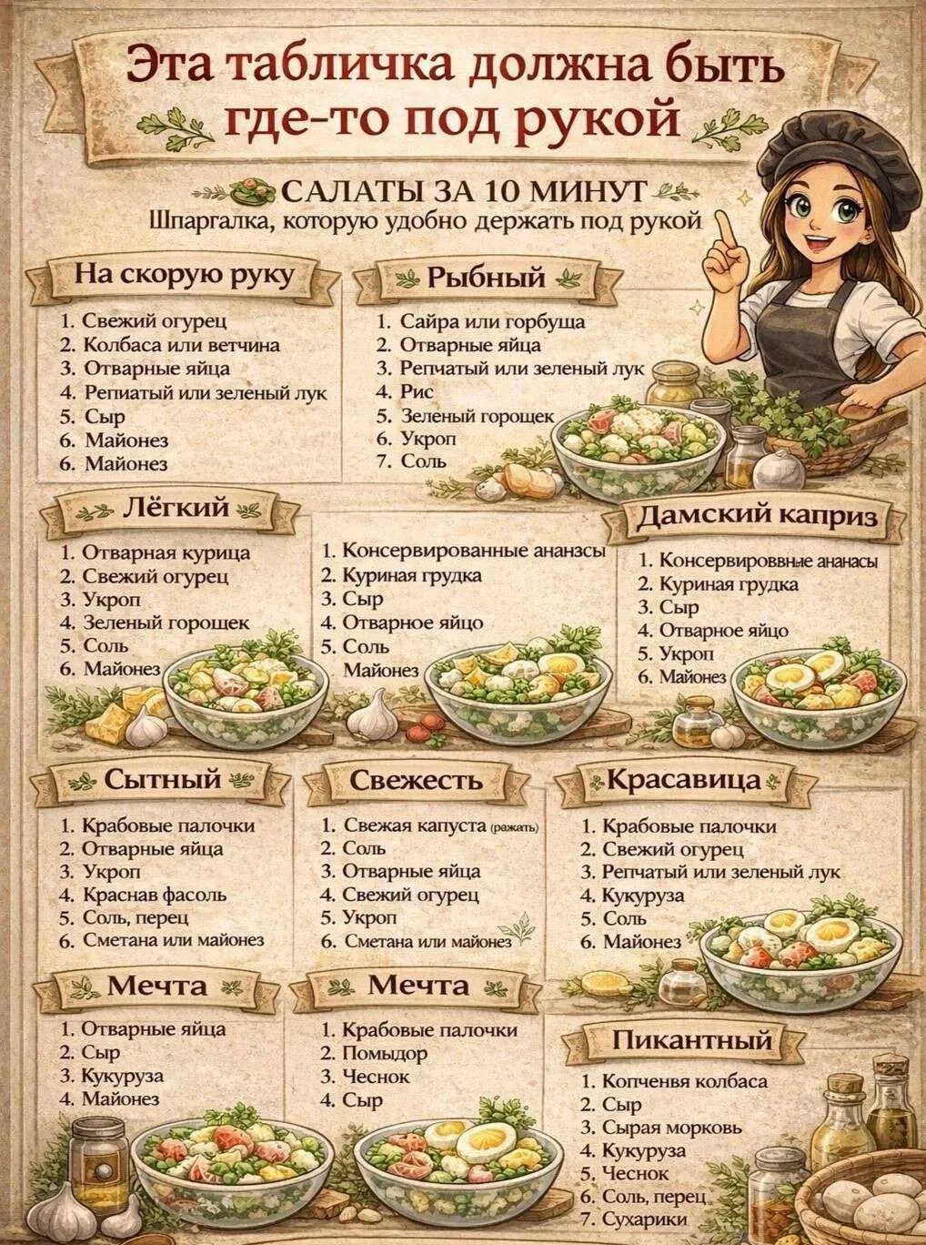 💚 Легкие салаты на каждый день — всего 10 минут

Сохраняй и готовь с удовольствием✨