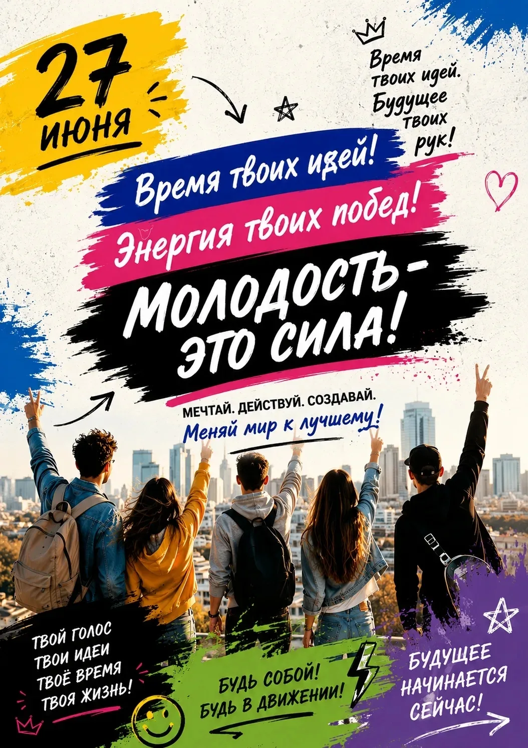 🇷🇺 Сегодня мы отмечаем День молодежи - праздник, который объединяет энергичных, талантливых и целе