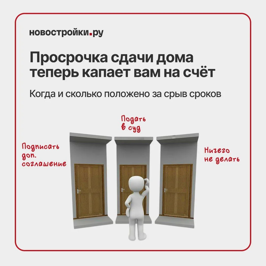 Дом сдают позже? Не спешите подписывать то, что пришлёт застройщик