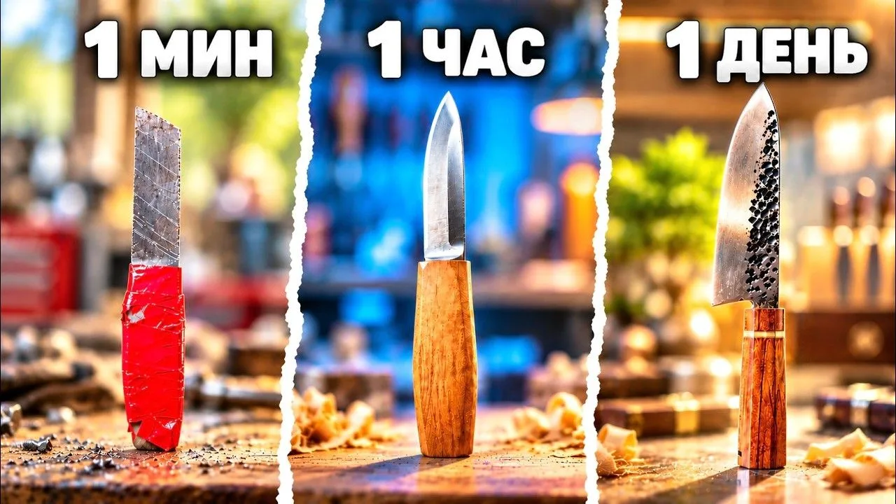 [TheVovkaCom] 1 МИНУТА vs 1 ЧАС vs 1 ДЕНЬ - НОЖ!!) (1080p)