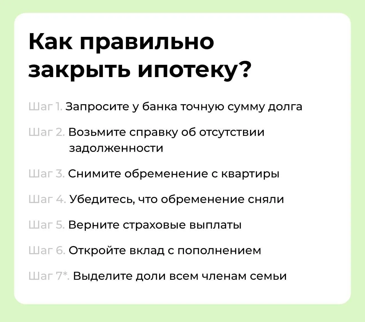 🫢 Погасили ипотеку? Не расслабляйтесь — сделайте это сразу