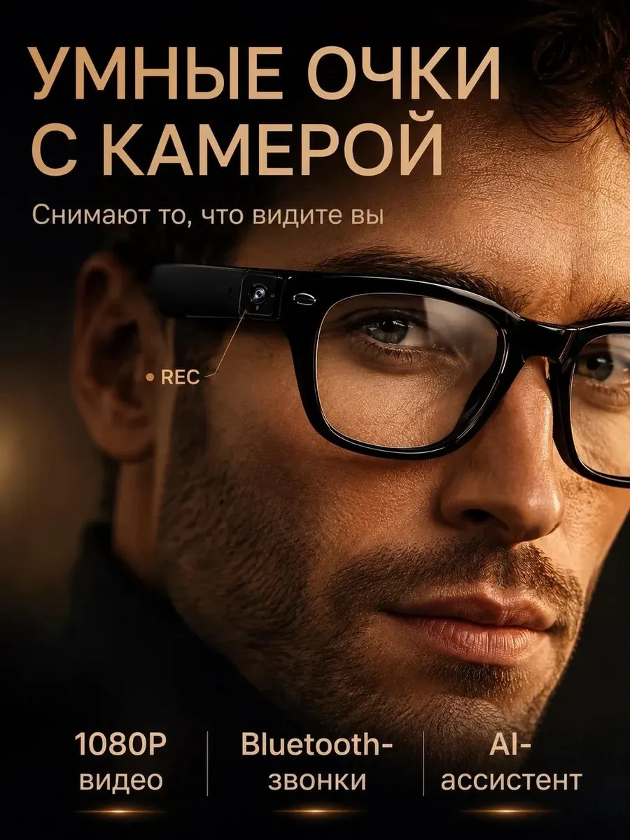 ✨ Умные смарт очки с камерой и AI-ассистентом для блогеров МП СОЛЮШЕНС
