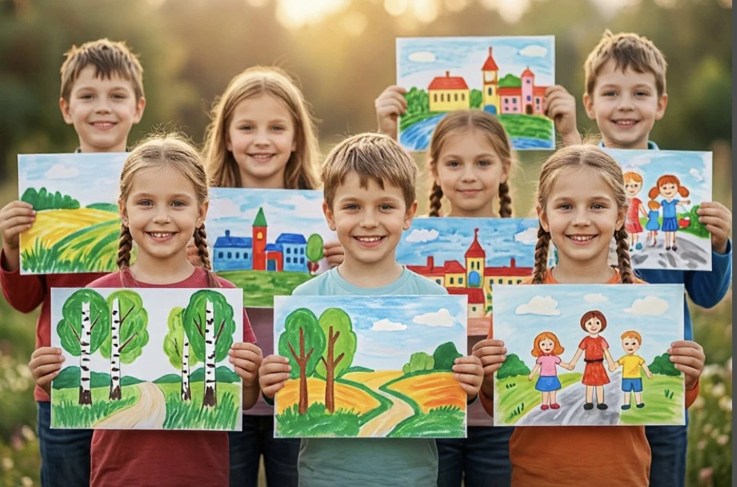 🎨 Конкурс детских рисунков «Я люблю Россию»! 🎨