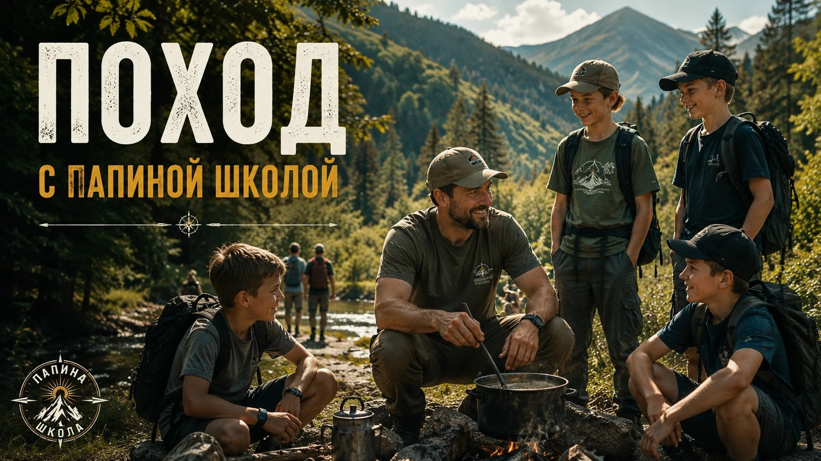 🌲 Воскресный поход «Папиной школы». Один день в мужской среде.