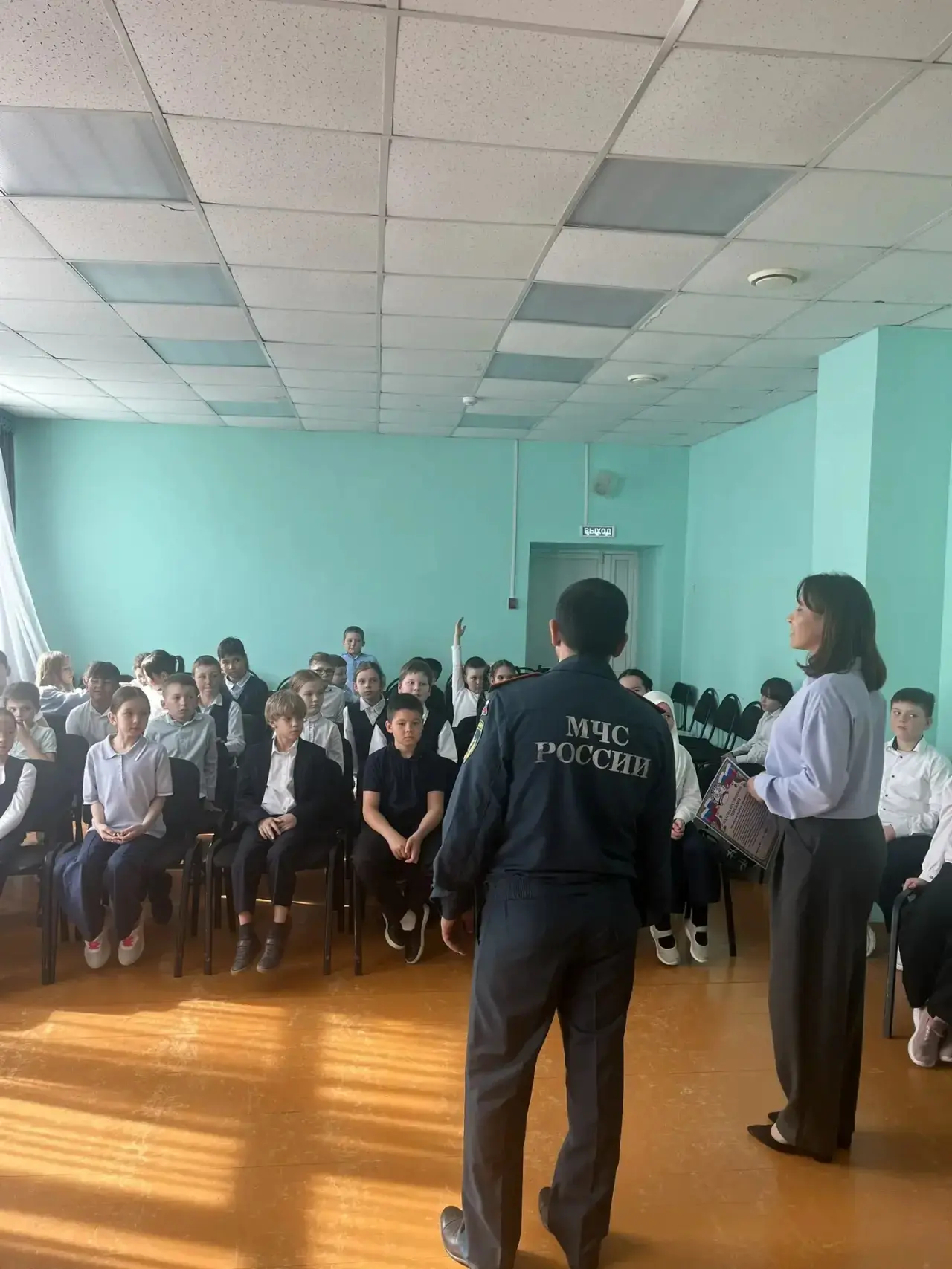 ❗Профилактическая беседа о пожарной безопасности в МБОУ СОШ с.Акбердино