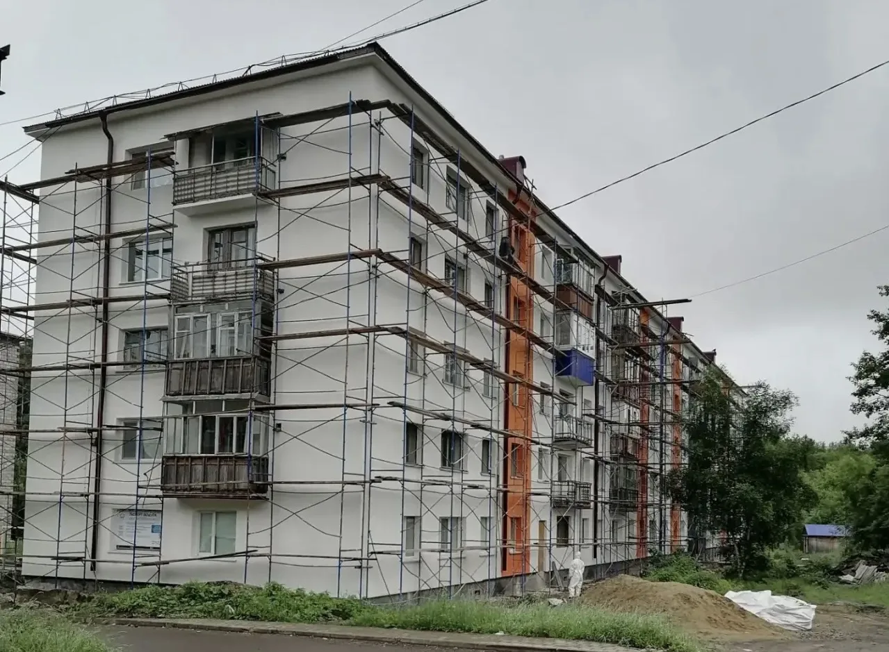 Друзья, продолжаю держать вас в курсе, как идёт капитальный ремонт многоквартирных домов в Поронайск