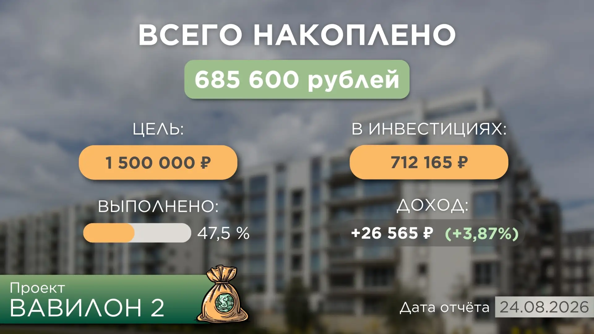 Коплю на квартиру | Проект Вавилон 2.0