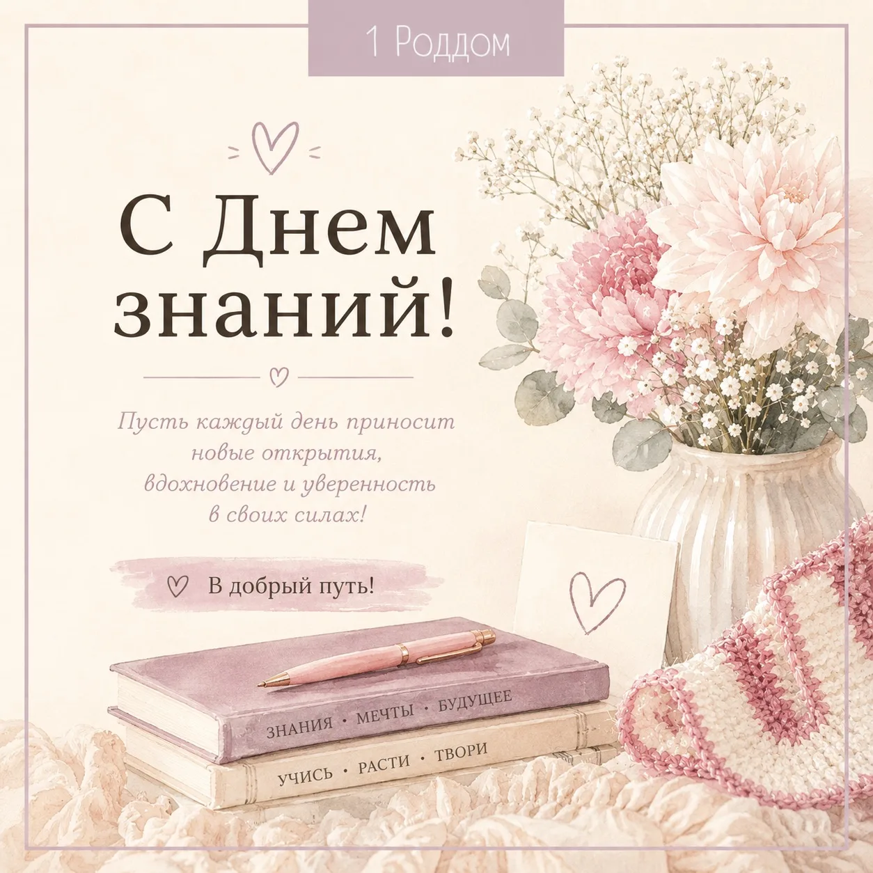 🎒 С 1 сентября - с Днём знаний!
