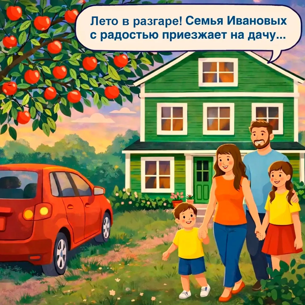 🏡Наслаждайтесь отдыхом на даче, как семья Ивановых. Онлайн-оплата через Личный кабинет — и отдых пр