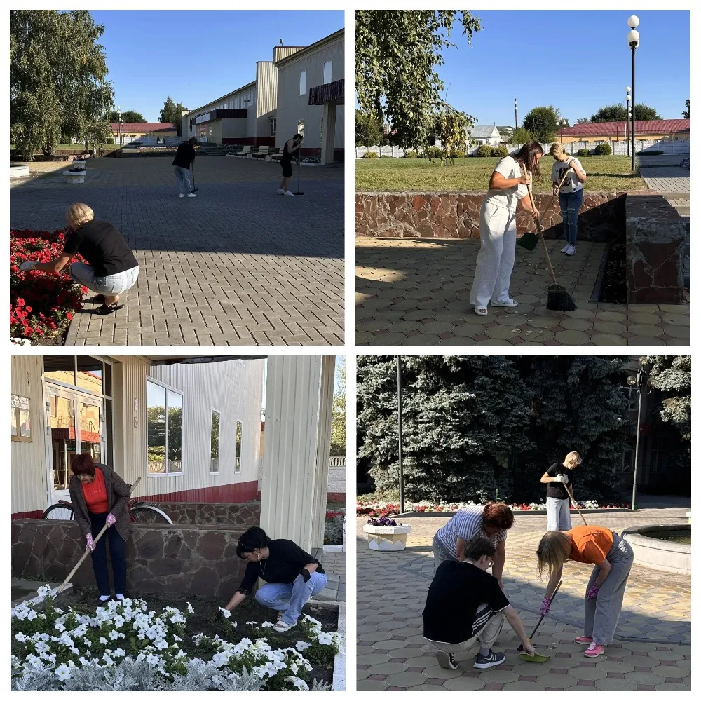 Сегодня сотрудники УСПН Татищевского района  приняли участие в санитарном дне по уборке...
