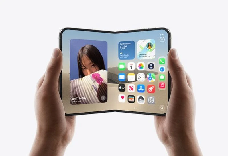 Складной iPhone Duo, похоже, задался целью не только удивлять своим гибким дисплеем и х...