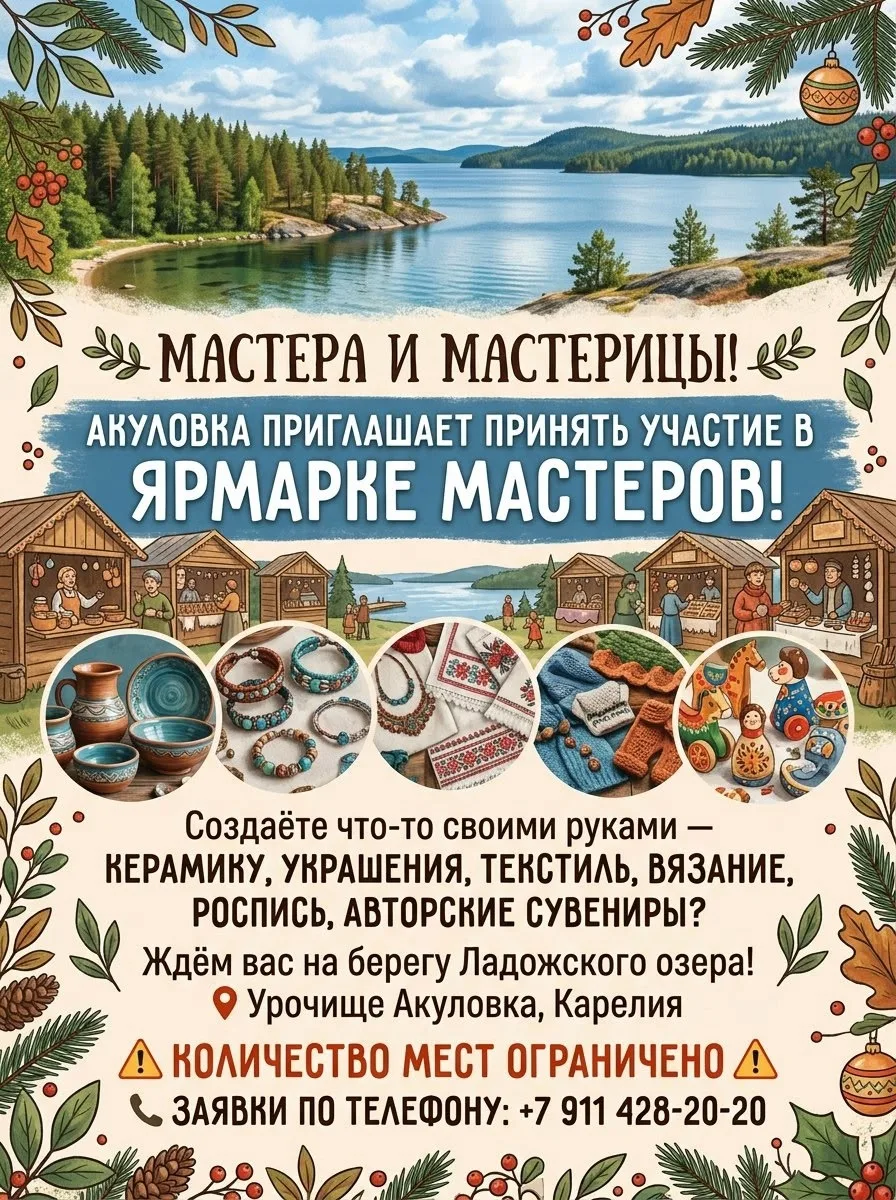 🌿 Акуловка приглашает мастеров и рукодельниц принять участие в Ярмарке мастеров!
🏺 Керамика 
📿 Ук