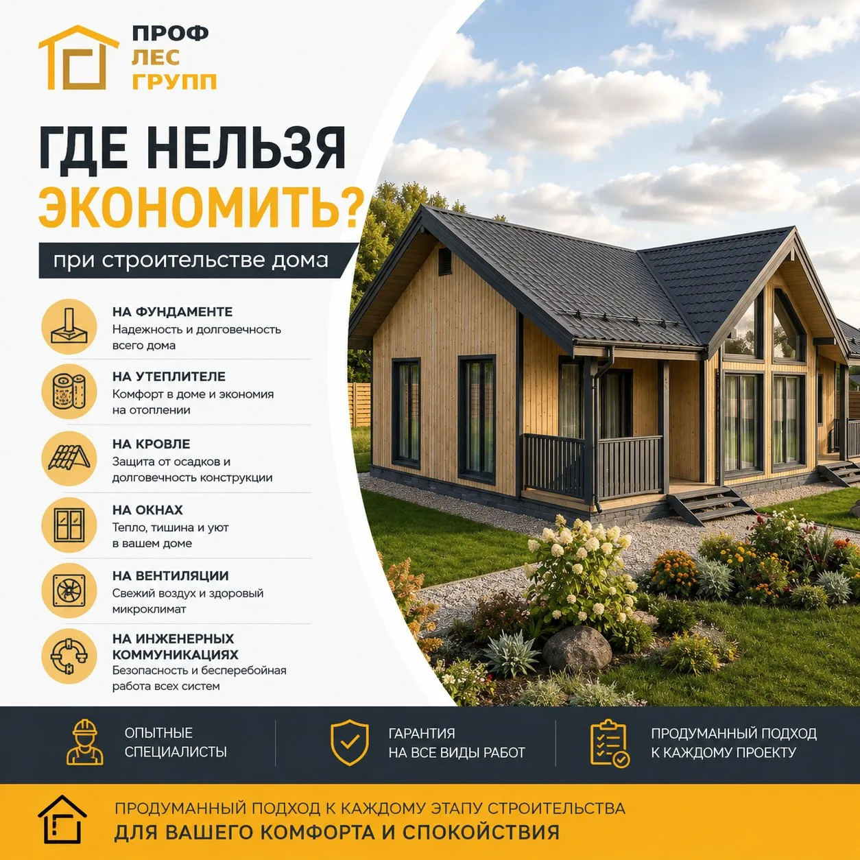 🏡 На чём нельзя экономить при строительстве дома?