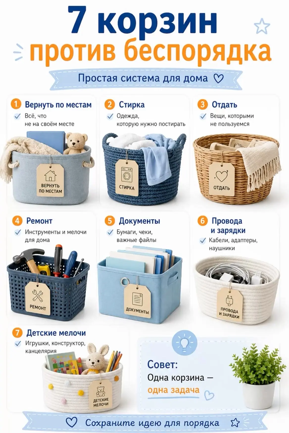 Пользуюсь этой идеей уже давно, но если вы проводите расхламление детской, то вот так р...