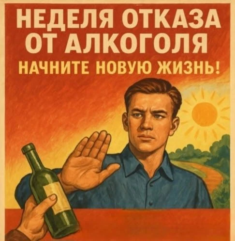 С 17 по 23 августа 2026 года проходит неделя отказа от алкоголя.