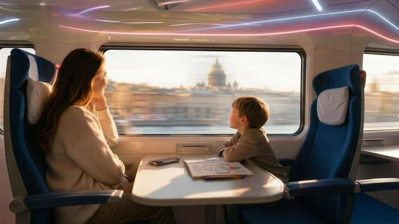🚄 Скоростной поезд между Москвой и Петербургом впервые показали с головным и носовым обтекателями

