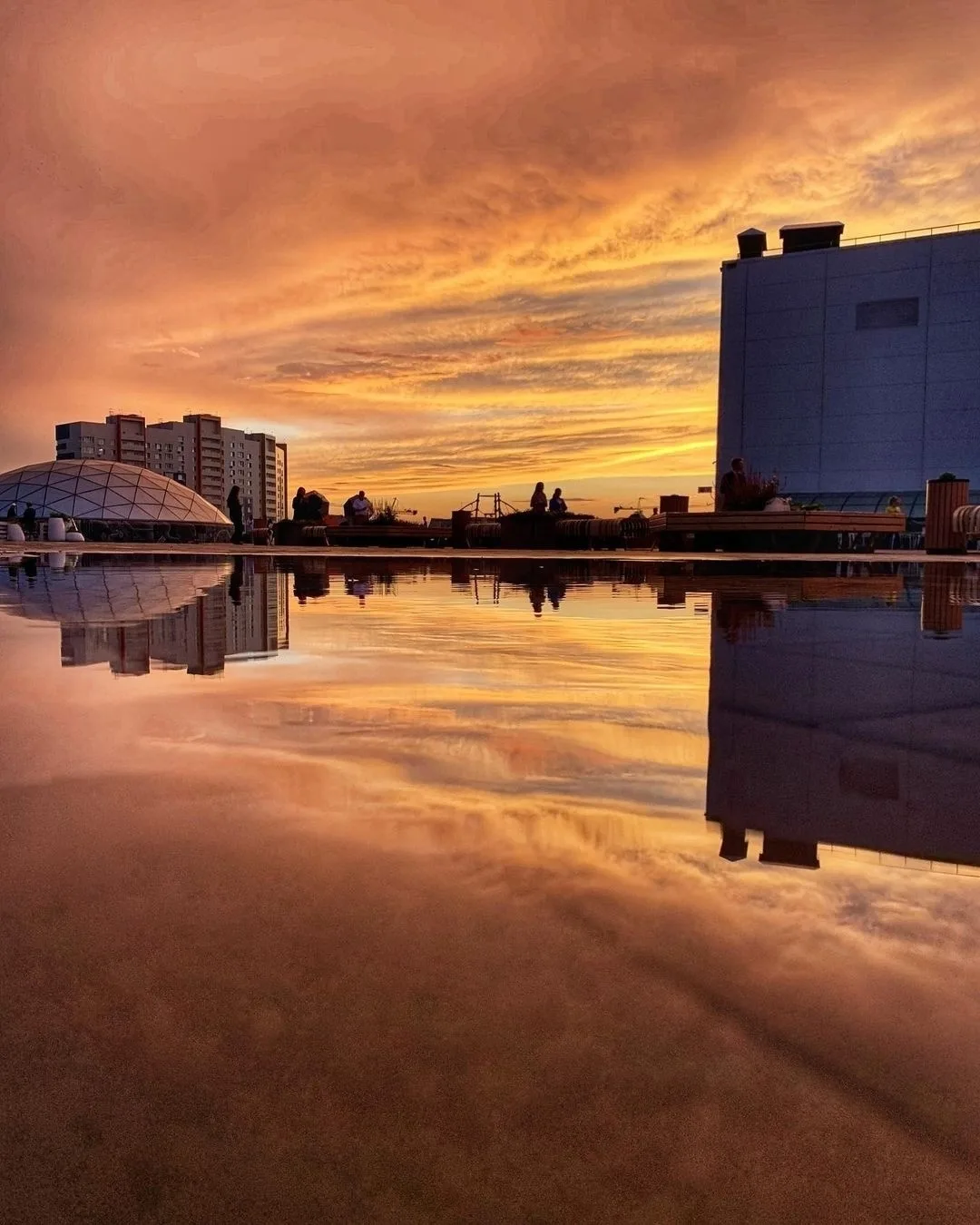 🌇 Закат над Казанью с крыши KazanMall