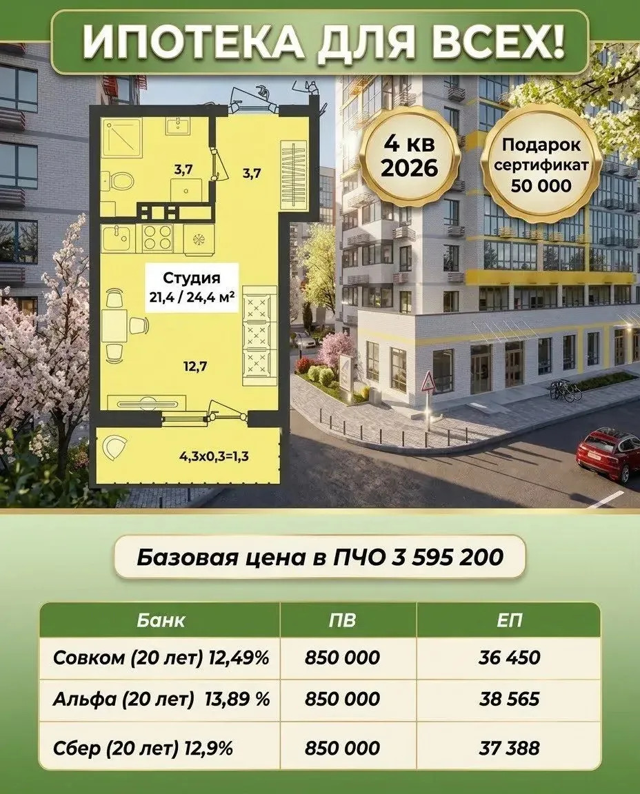 Ипотека для всех на  20 лет  !