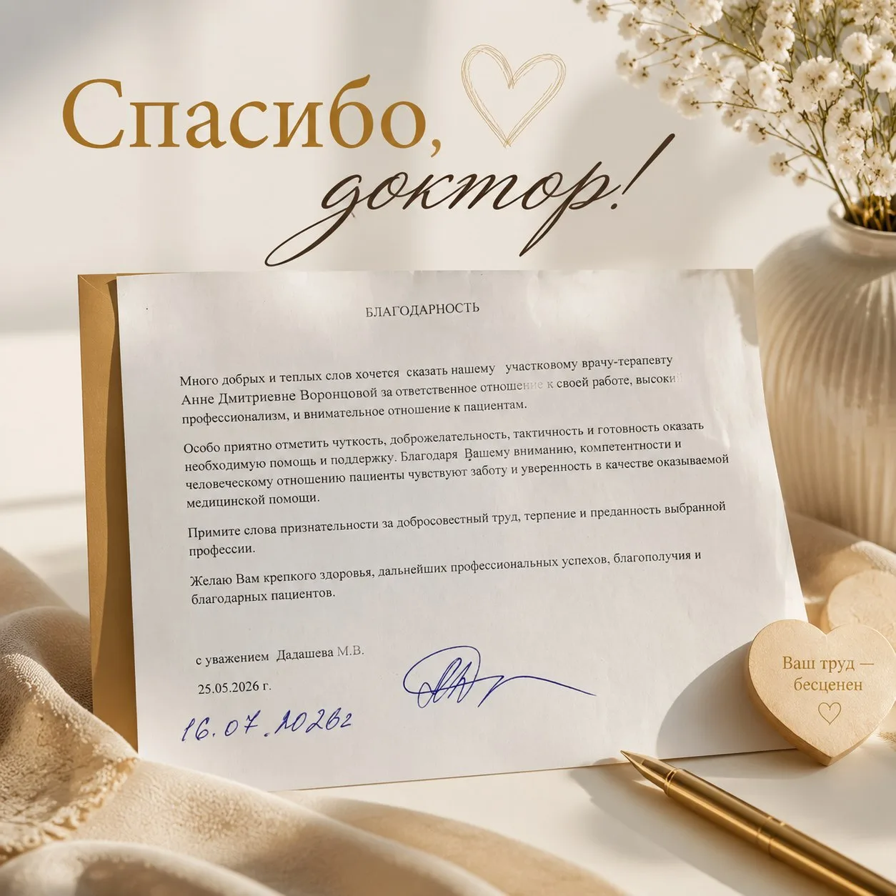 Уважаемые пациенты!