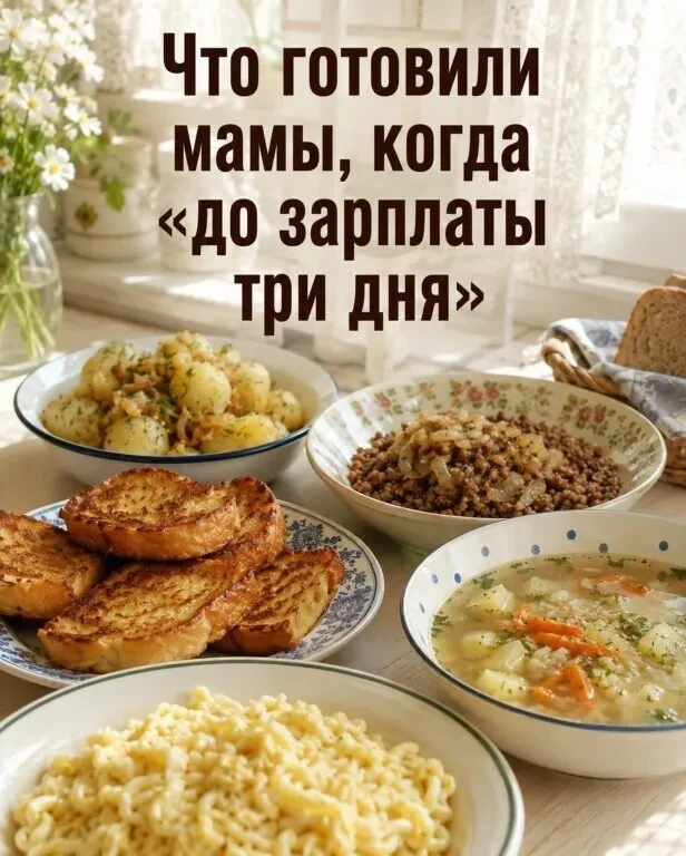 ЧТО В СОВЕТСКОЕ ВРЕМЯ ГОТОВИЛИ МАМЫ, КОГДА ДО ЗАРПЛАТЫ ТРИ ДНЯ