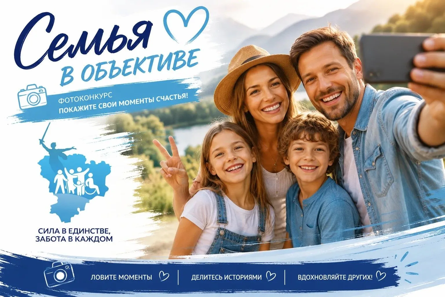 Волгоградская область приглашает семьи на фотоконкурс "Семья в объективе"!
