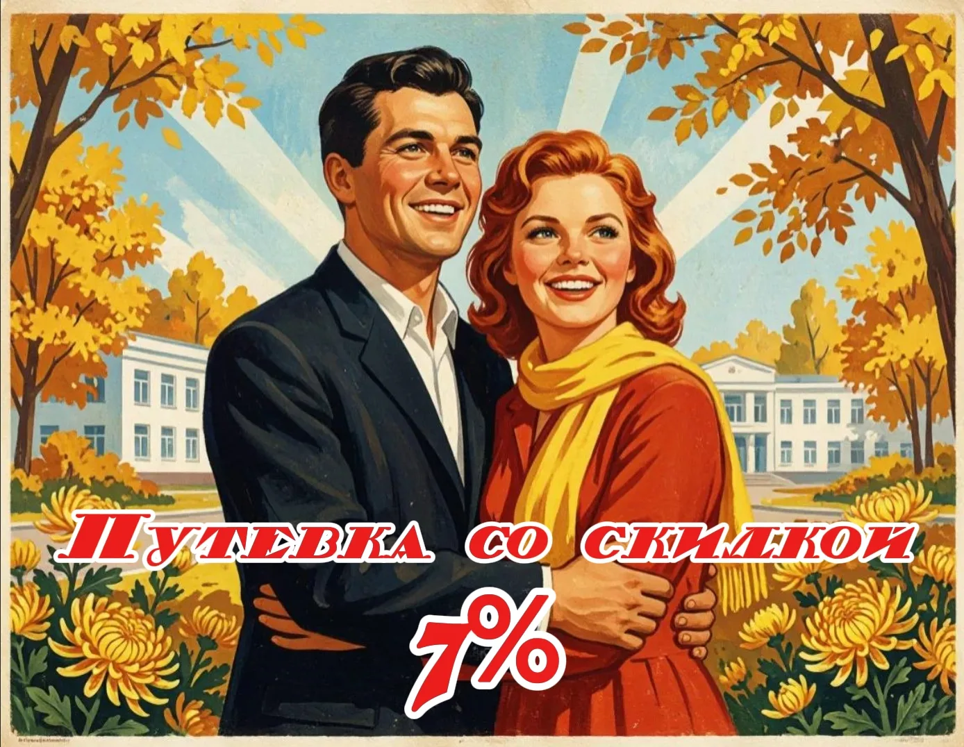 🔥 Скидка 7 % на санаторно‑курортное лечение в санатории «Борисовский»! 🔥
