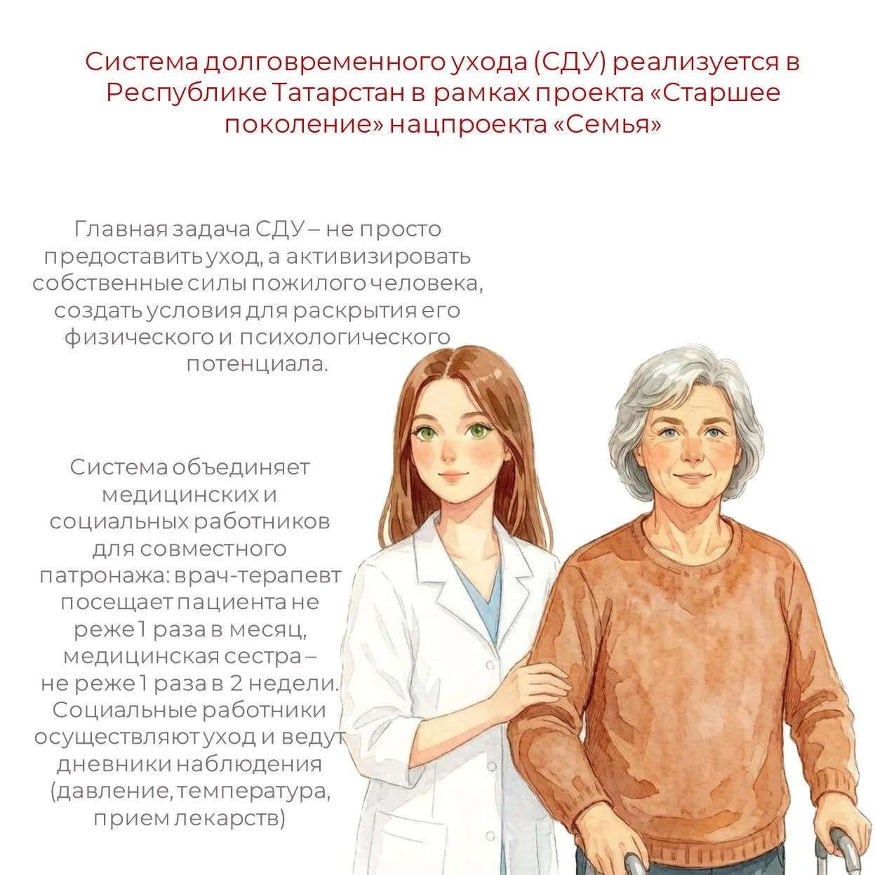 В рамках национального проекта «Семья» в Татарстане выстраивается система долговременно...