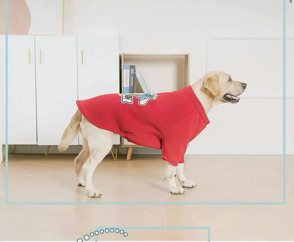🐶 Теплый и бархатный жилет для больших собак осенью и зимой