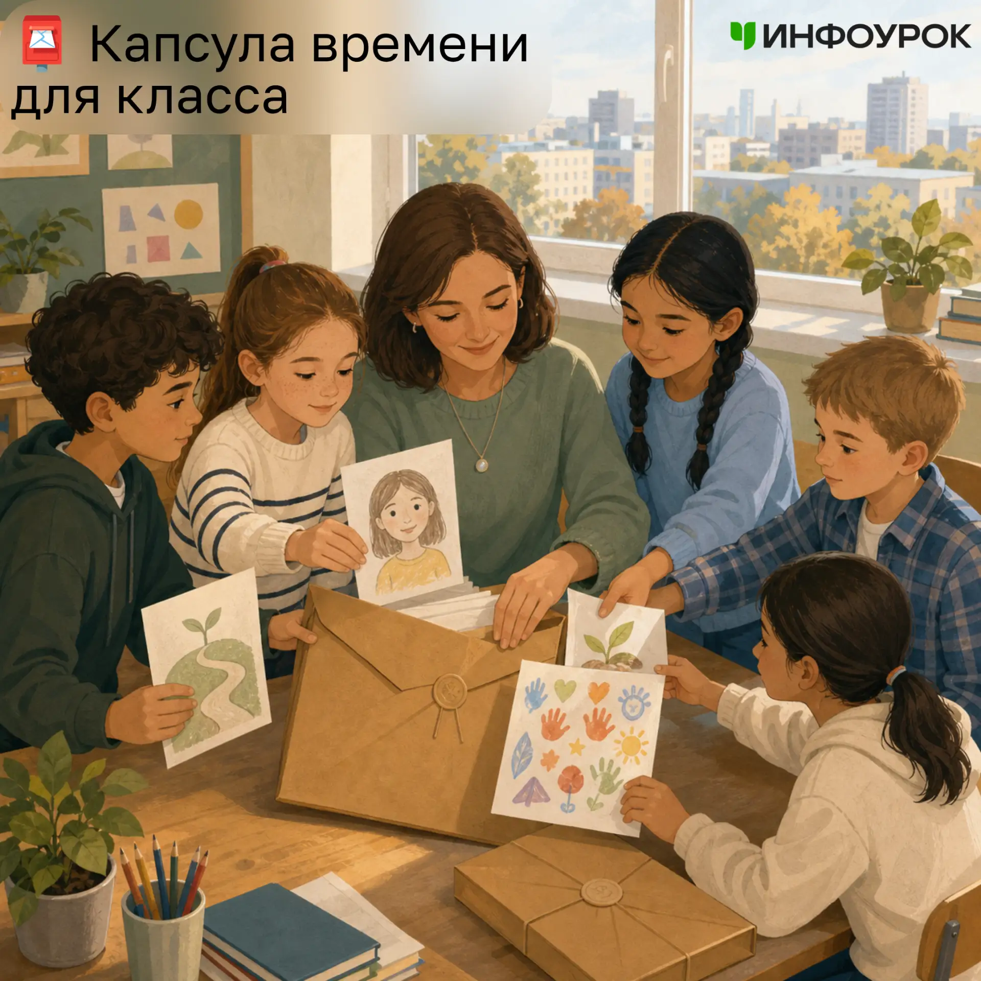 Дарим готовый набор, с которым можно провести первый классный час за 20–30 минут — без ...