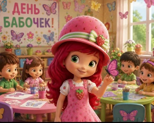 🦋 День бабочек 🎉в детском саду выдался просто волшебным! 
☀С самого утра мы превратили группу в цв
