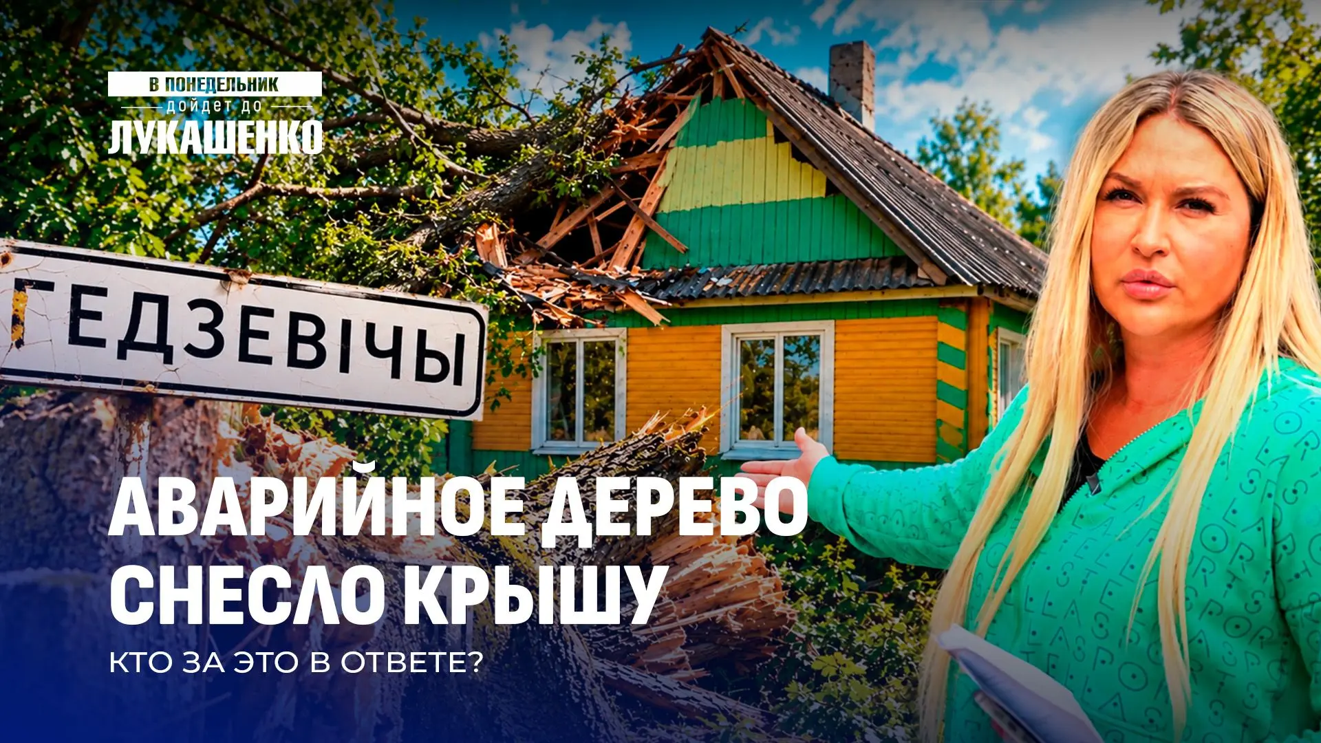 ‼️Дерево разбило крышу нового дома под Вилейкой! Председателя предупреждали — почему не...