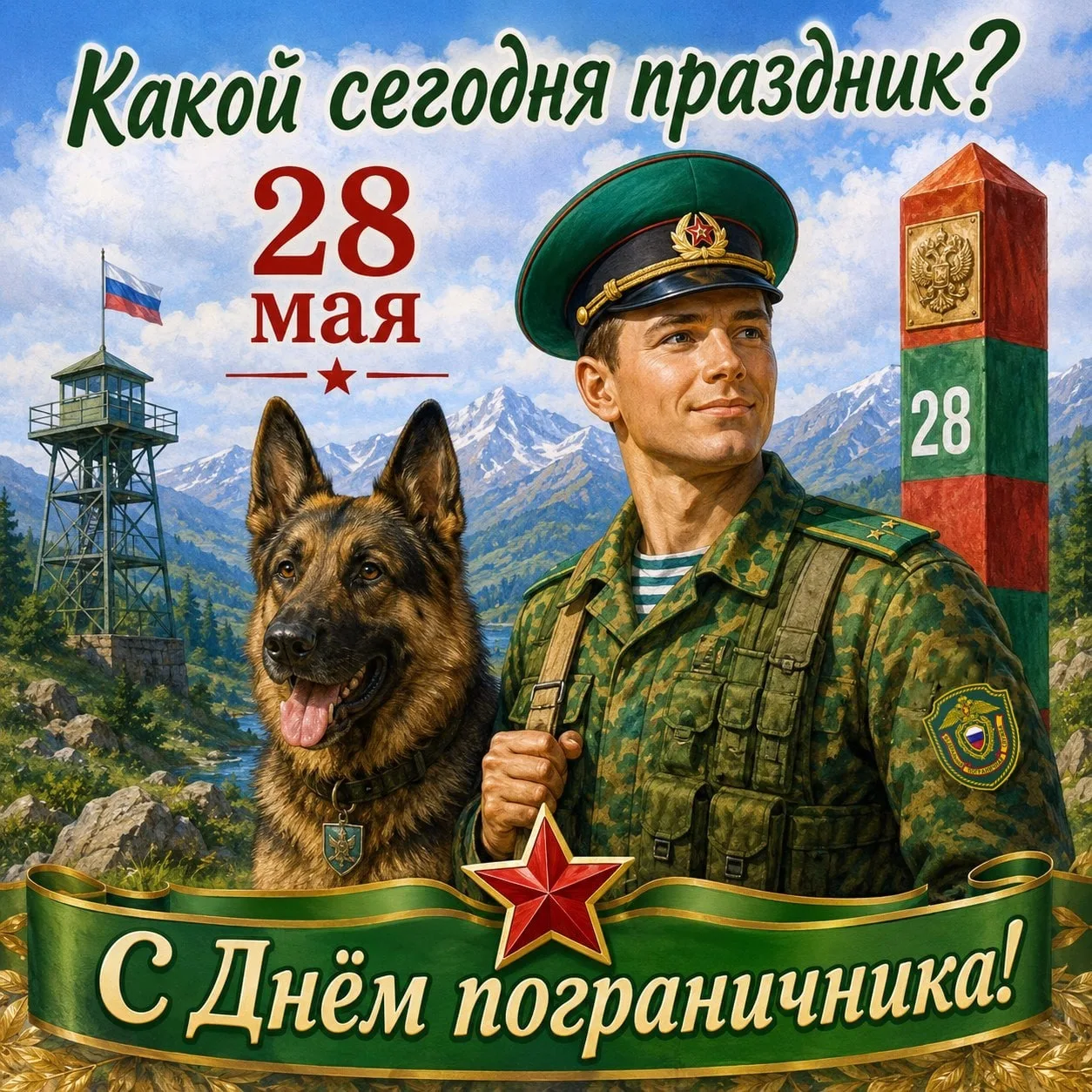 🗓  28 мая – отмечается 23 праздника.  ✅ День пограничника ✅ День пофигиста ✅ День брюнеток ✅ День лю