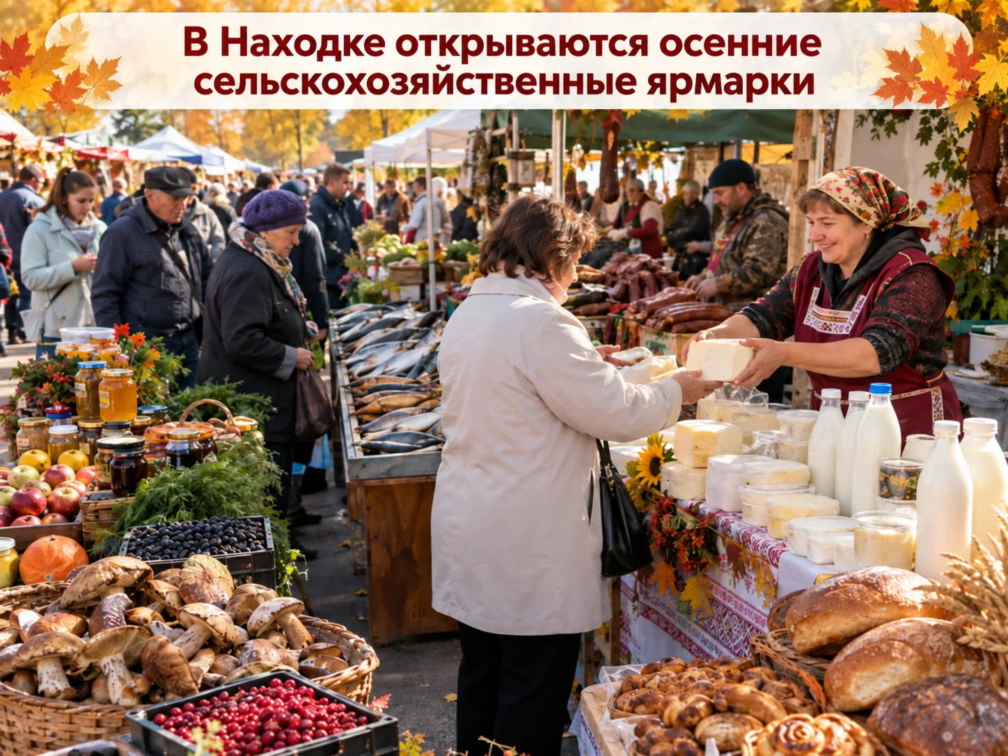 🍯Администрация Находки приглашает на осенние сельскохозяйственные ярмарки