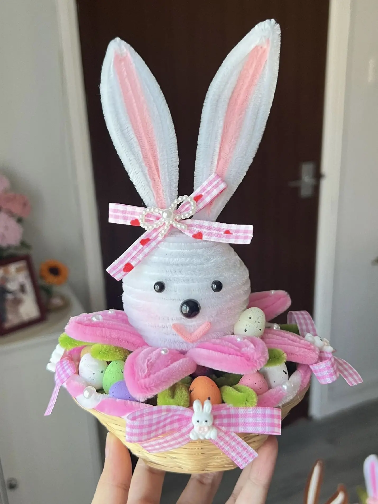 🐰🌸 Готовимся к Пасхе!   Готовлю МК по веточке вербы, а пока делаем милых пасхальных кроликов из сине